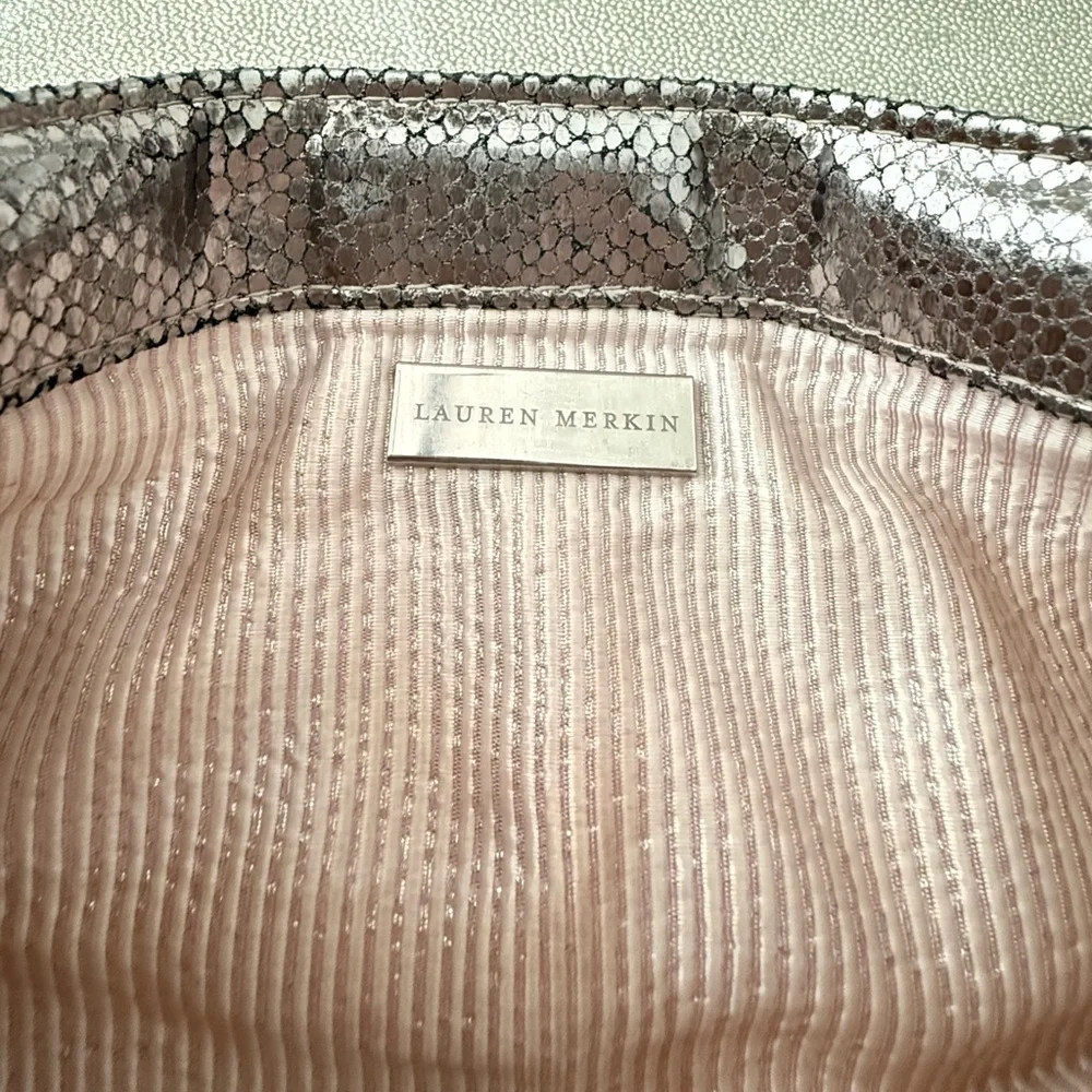 Laura Merkin Metallic Clutch Bag - Picture 2 of 6